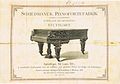 Promotion of the Salon Grand Piano, style Louis XVI, of the Schiedmayer Pianoforte Factory