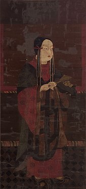 Silk painting of Shōtoku at age sixteen