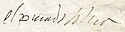 Cosimo I's signature