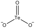 Skeletal formula of tellurite