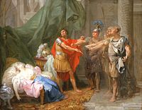 Jacques-Antoine Beaufort's 1771 depiction of Brutus' oath and Lucretia's death