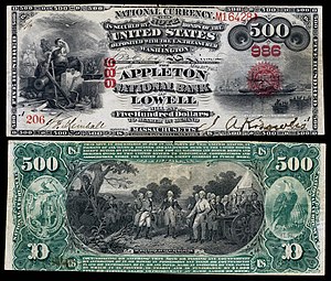 $500 National Bank Note