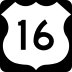 U.S. Highway 16 marker