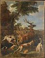 Un cerf poursuivi par des chiens (Stag Pursued by Dogs), François Desportes, 1703