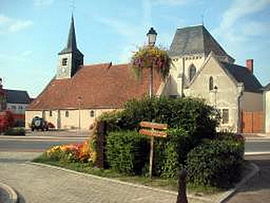 The church square in Varennes-Changy
