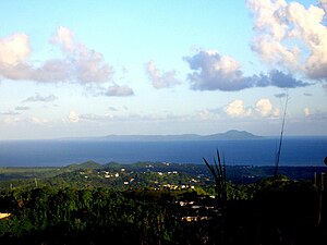 View of Vieques Island from Humacao