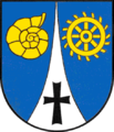 Ammonit im Wappen der Gemeinde Erkerode, Niedersachsen