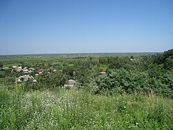 View of Liubech from the hill of Liubech Citadel