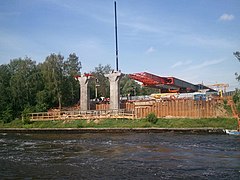Brückenbau über den Moskaukanal (2012)