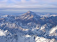 Located in between Chile and Argentina, Aconcagua, almost 7000 meters high, is the highest mountain on Earth outside the Himalayas, and continues to rise.