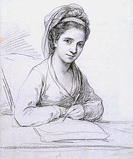 Self-Portrait as Imitatio (1771), pencil