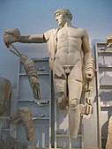 Statue of Apollo from the west pediment of the Temple of Zeus at Olympia