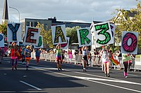 Commemorating the 30th anniversary of Homosexual Law Reform at the 2016 Auckland Pride Festival