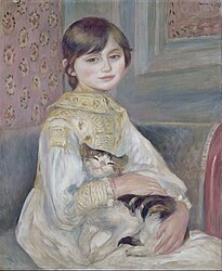 Julie Manet with cat, 1887, Musée d'Orsay, Paris