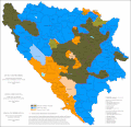 Bosnia and Herzegovina ethnic map (2013)