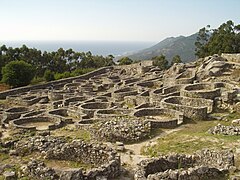 A partial view in Santa Tegra oppidum, A Guarda (Galicia)