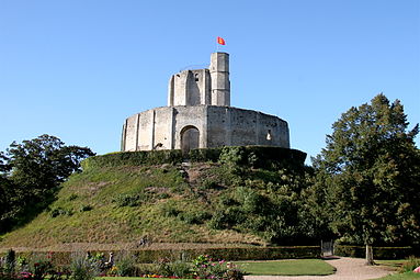 A 12th-century motte-and-bailey castle: Château de Gisors in Eure, France