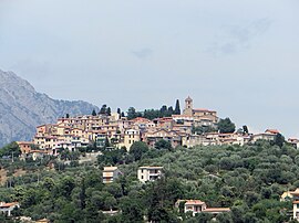 An overall view of the village of Coaraze