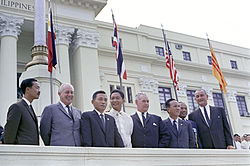 A picture of several SEATO nation leaders in Manila in 1966