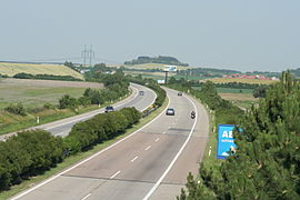 D11 motorway near Bříství, Nymburk District.