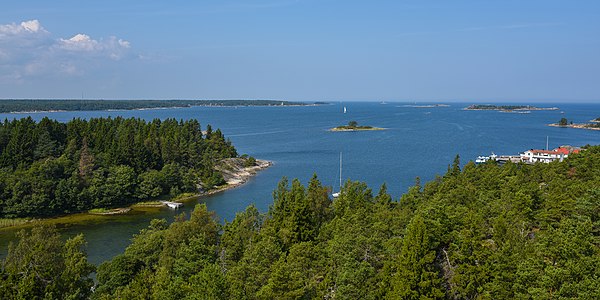 Arholma, view from the "Båk", the former lighthouse