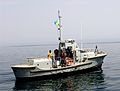 One of four refurbished 44-foot patrol boats supplied to the Djibouti Navy