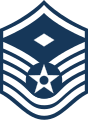 Insignia of a master sergeant serving as an E-7 pay grade first sergeant