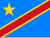 Flagge der DR Kongo