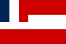 Flag of the Kingdom of Tahiti under the Protectorate of France (1845–1880)