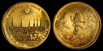 Germany-Hamburg-1679-Half Bankportugalöser-5 ducats