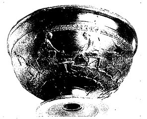Terra sigillata cup found in the site of the encampment
