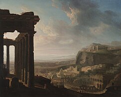 Ruins of an Ancient City (1810). Oil on paper, mounted on canvas, 95.6 x 118.6 cm. Cleveland Museum of Art, Ohio