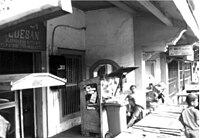 Kaki lima in Kota, Jakarta, c.1990.