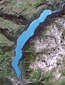 Lake Kanas satellite Landsat 7, 2006