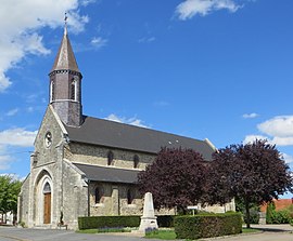 The church in La Celle-sous-Chantemerle