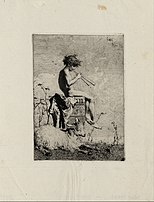 Idyll, etching, 1865
