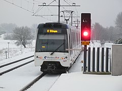 The new train for RandstadRail, built by Bombardier (5501)