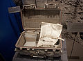 Sample collection case, containing collection bags for use on the surface, at the National Museum of Natural History