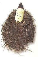 A mask of the Mitsogo people of Gabon