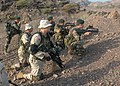 U.S. Army Soldiers from the 3rd Infantry Division and French Commandos Marine conduct a reconnaissance patrol during a joint-combined exercise in Djibouti.