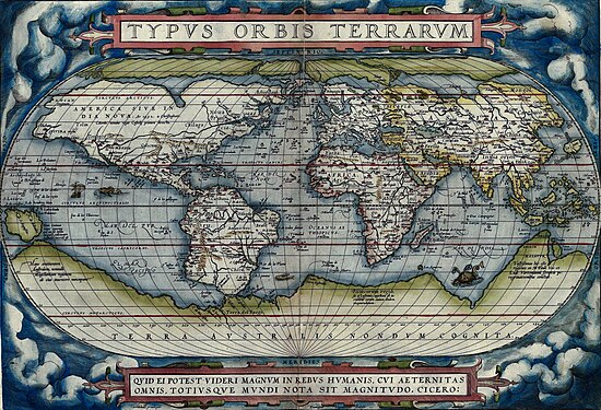 World map from the Theatrum Orbis Terrarum
