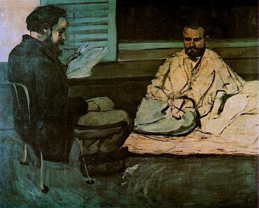 Paul Cézanne produced a portrait of Paul Alexis reading to Cézanne's friend Émile Zola in 1869–70.