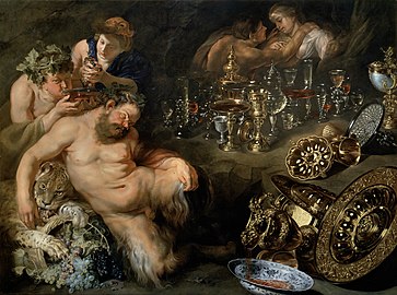 Peter Paul Rubens and David Rijckaert II: Sleeping Silenus, c. 1611 (Academy of Fine Arts Vienna)
