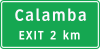 Advance exit with distance