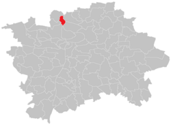 Location of Sedlec within the City of Prague.
