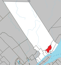 Location within La Côte-de-Beaupré RCM