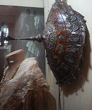 Tortoiseshell salakot with inlaid silver in the Villa Escudero Museum