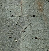 Mason's mark from Nidaros Cathedral, Trondheim, Norway, late 12th century