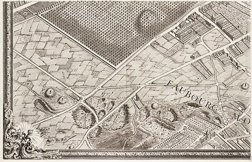 Turgot map of Paris, sheet 17