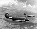 C-47 Skytrains, used by SAF for troop deployments and aerial reconnaissance[7][33]